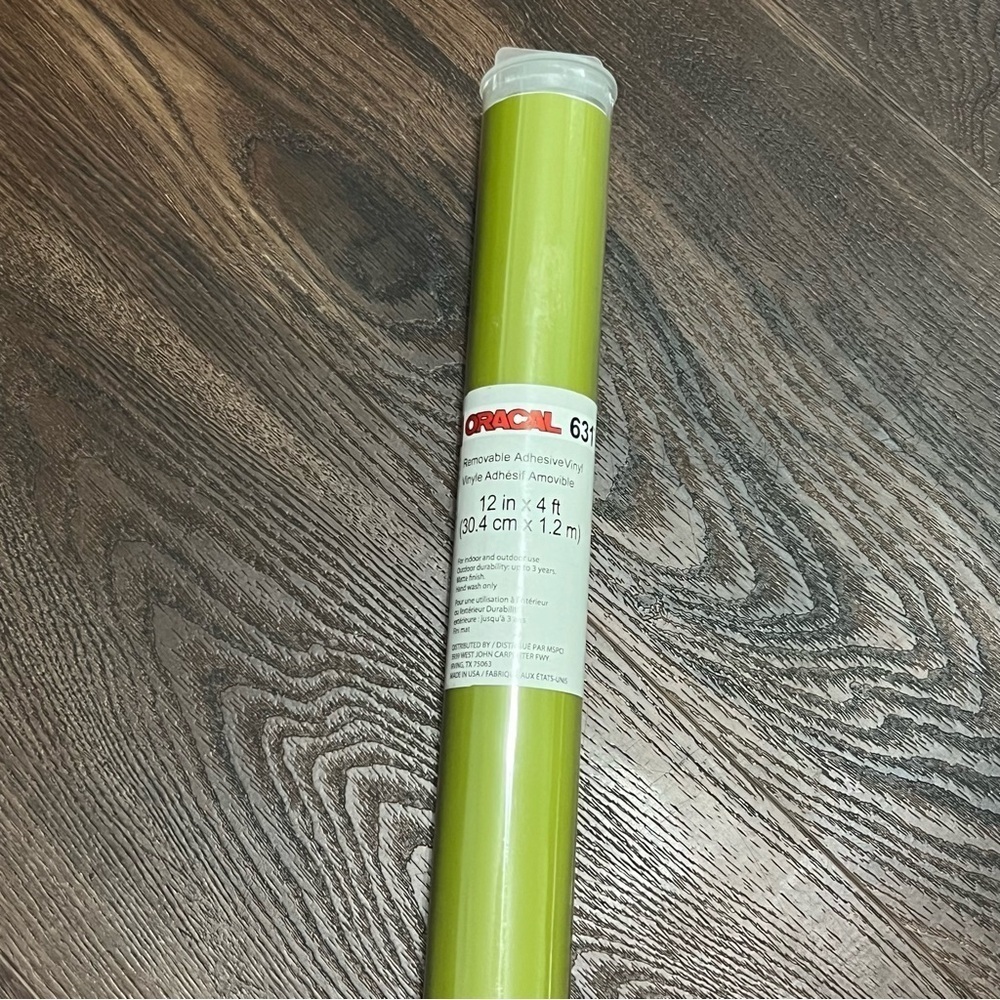 12" X 4ft - Oracal 631 Removable Adhesive Vinyl Roll Olive 631-493 - Picture 4 of 4
